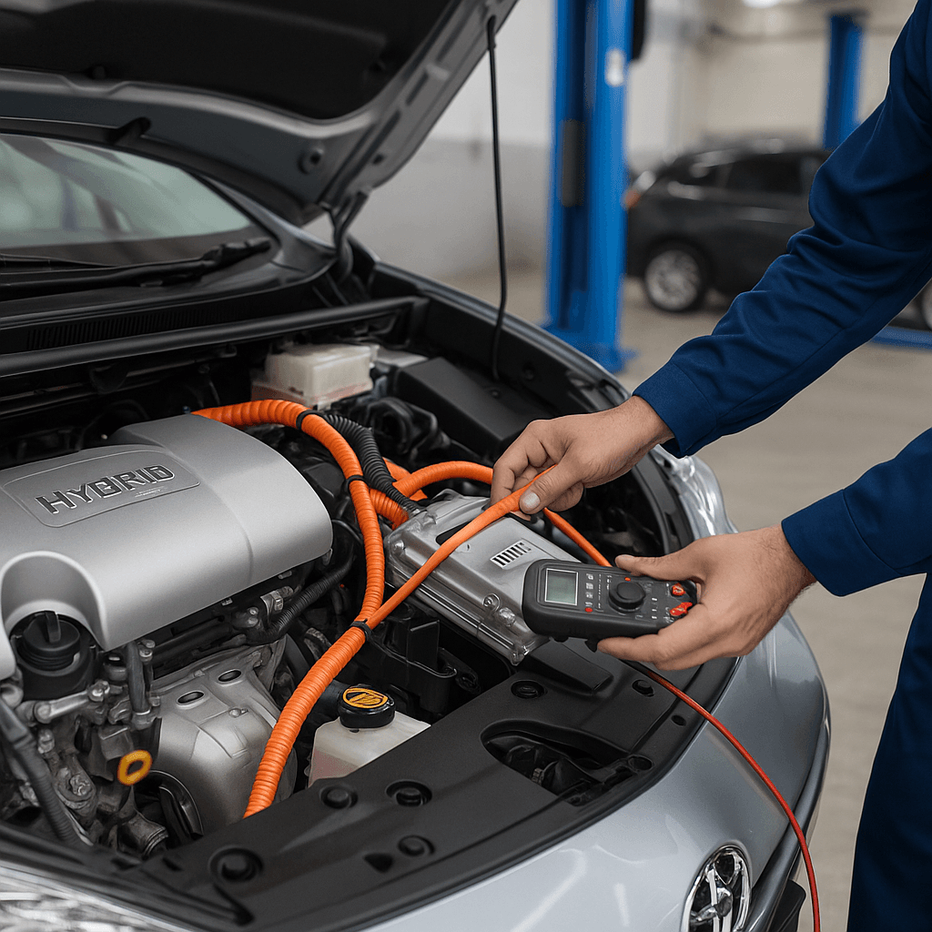 hybrid car maintenance image