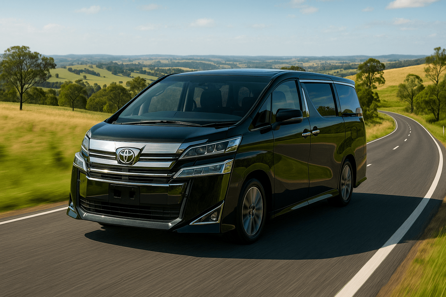 Toyota Vellfire Hybrid Nice Road