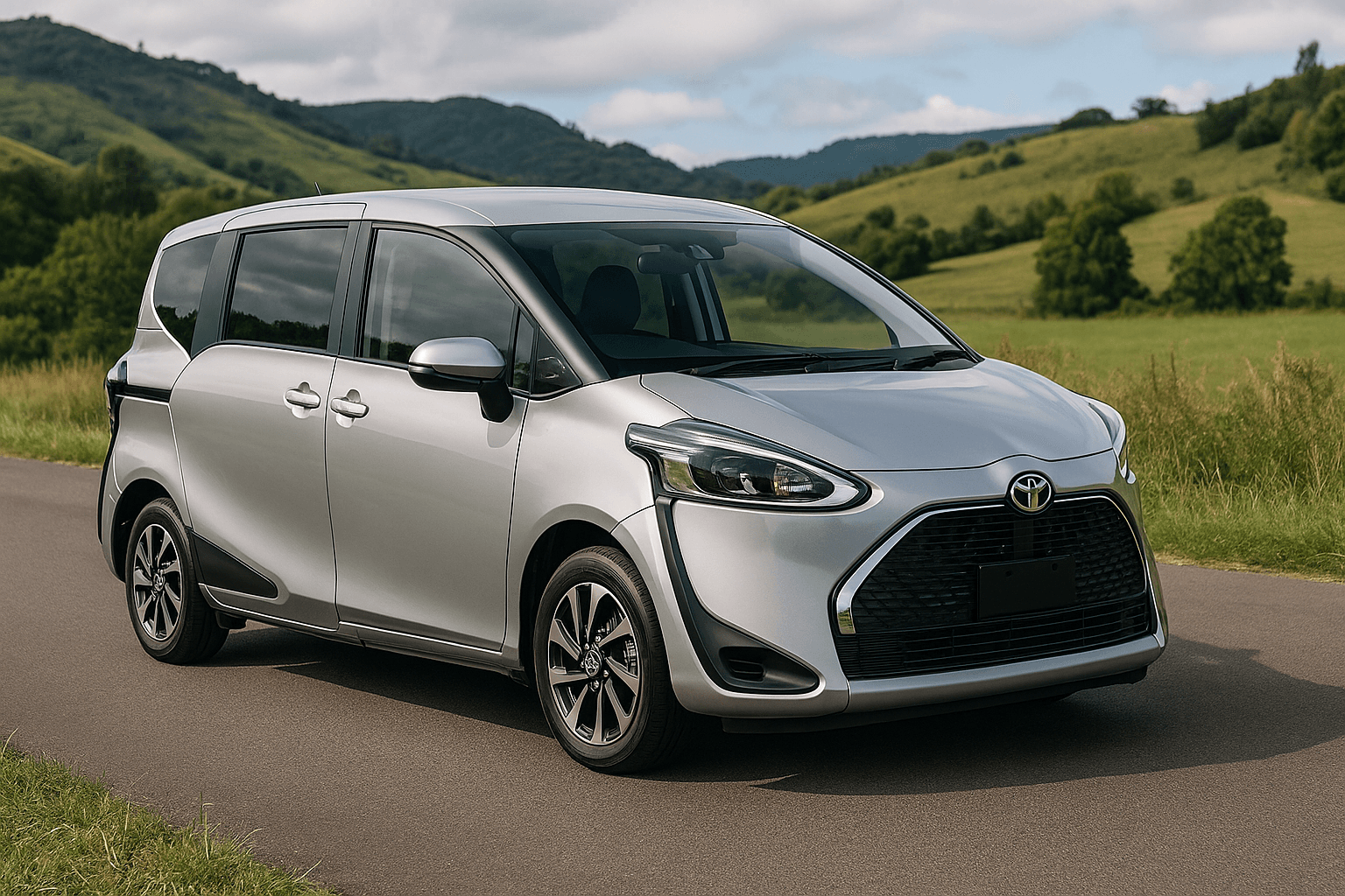 Toyota Sienta Hybrid Open Field Scenary