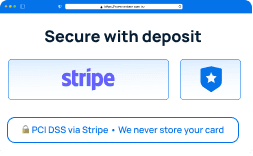Secure with deposit