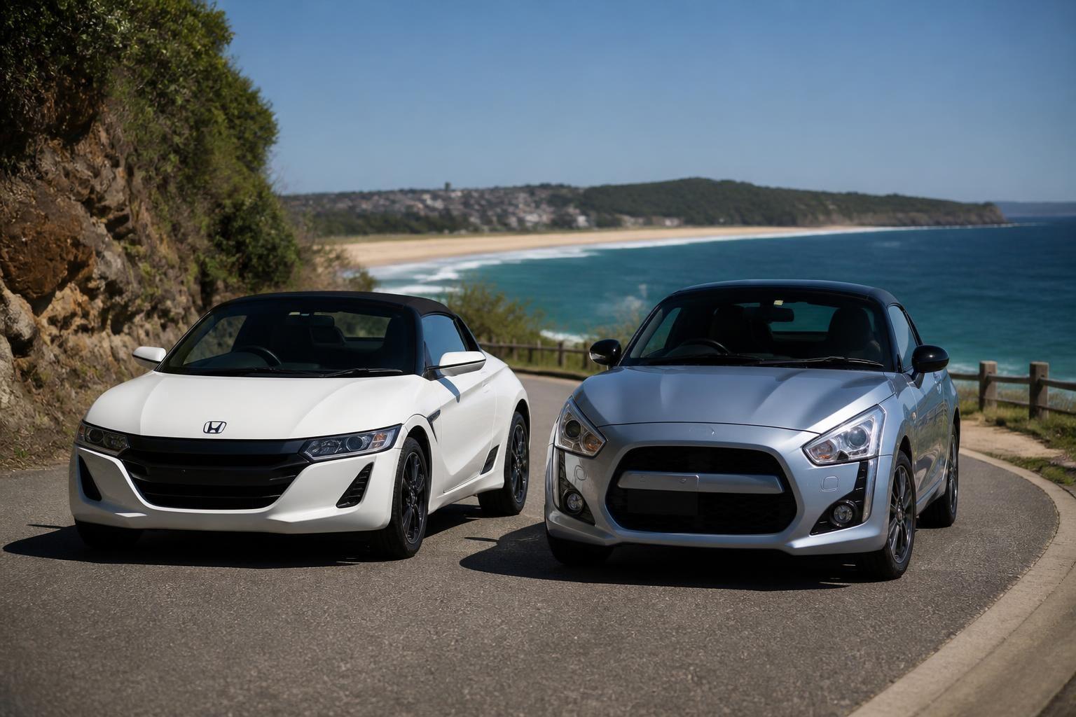 Cover image of Honda S660 and Daihatsu Copen in Australia. Cover image of Honda S660 and Daihatsu Copen in Australia.