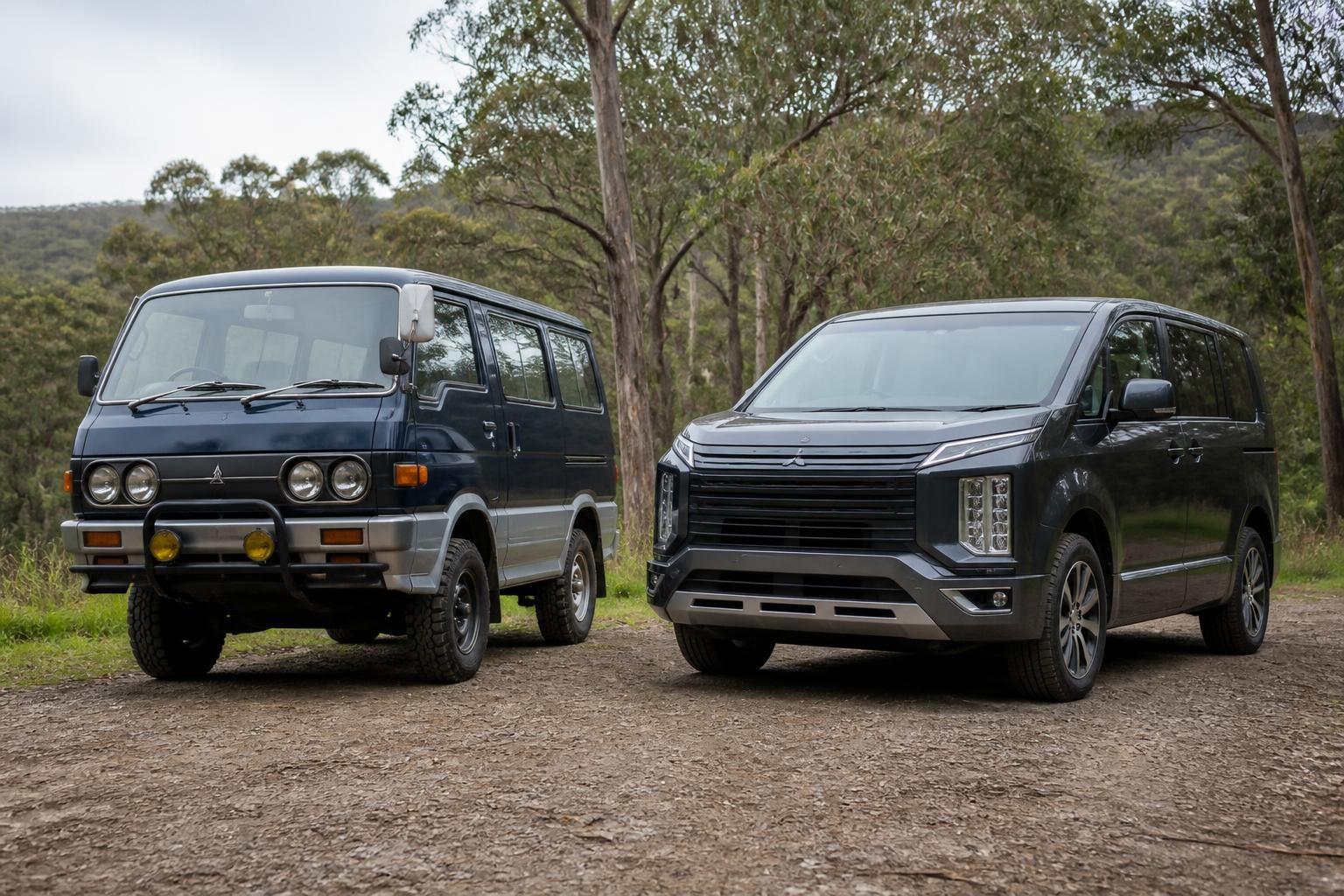 Cover image of Old vs New Mitsubishi Delica PD8W Classic 23K in Australia. Cover image of Old vs New Mitsubishi Delica PD8W Classic 23K in Australia.