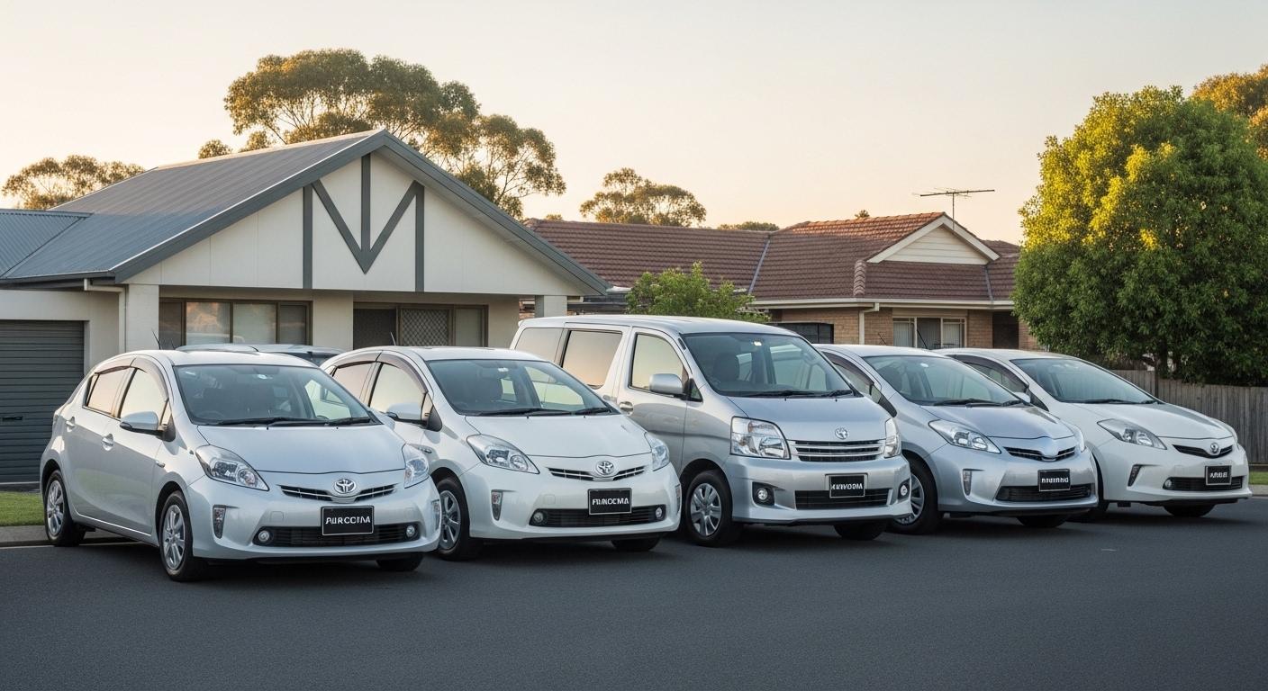 Honda Fit Hybrid, Toyota Corolla Fielder Hybrid, Toyota C-HR Hybrid, Nissan Serena e-Power, Toyota Noah Hybrid Honda Fit Hybrid, Toyota Corolla Fielder Hybrid, Toyota C-HR Hybrid, Nissan Serena e-Power, Toyota Noah Hybrid