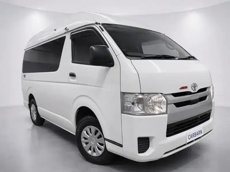 2018 Toyota REGIUS ACE VAN 4D 4WD GDH206K in White — exterior view 1 2018 Toyota REGIUS ACE VAN 4D 4WD GDH206K in White — exterior view 1