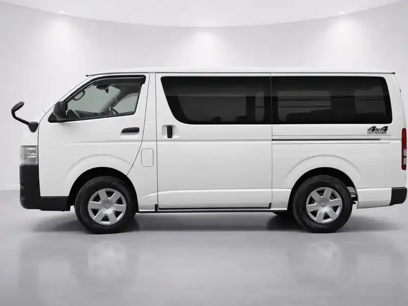 2021 Toyota Hiace GDH206V in White — exterior view 3 2021 Toyota Hiace GDH206V in White — exterior view 3