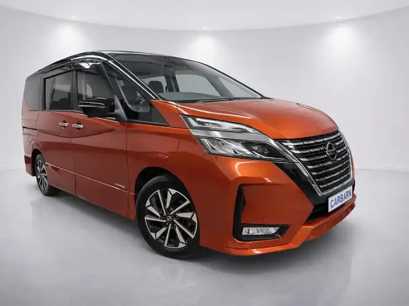 2021 Nissan Serena GFC27 in Orange — exterior view 1 2021 Nissan Serena GFC27 in Orange — exterior view 1