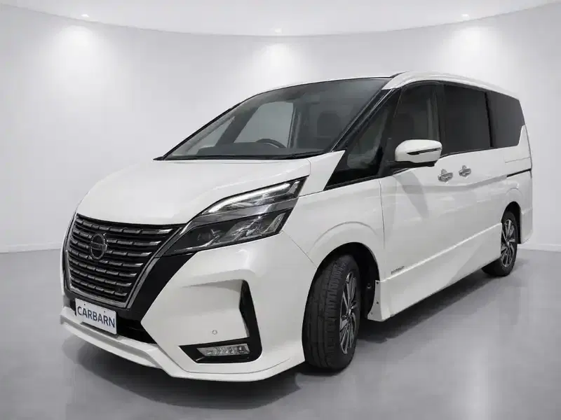2021 Nissan Serena GFC27 in White — exterior view 2 2021 Nissan Serena GFC27 in White — exterior view 2