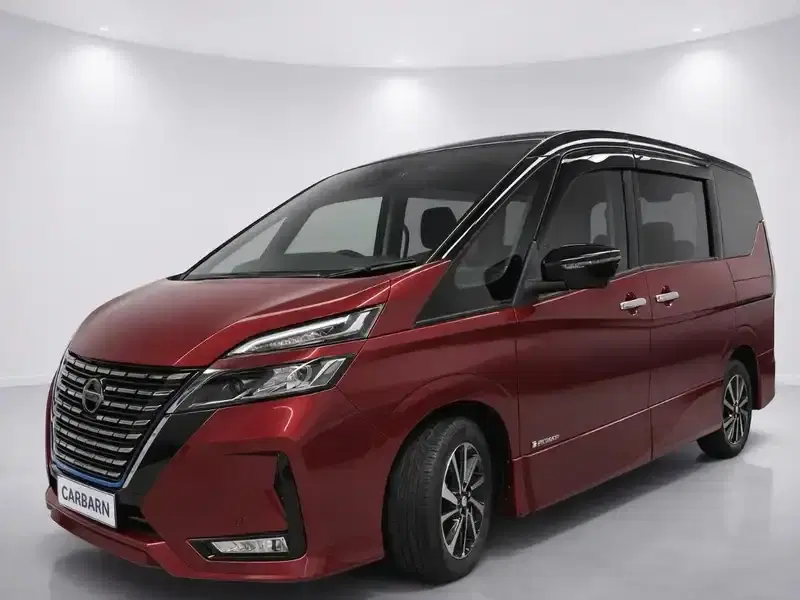 2022 Nissan Serena HFC27 in Red — exterior view 2 2022 Nissan Serena HFC27 in Red — exterior view 2