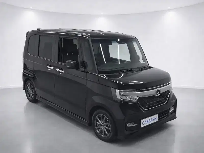 2020 Honda N BOX CUSTOM JF3 in Black — exterior view 1 2020 Honda N BOX CUSTOM JF3 in Black — exterior view 1