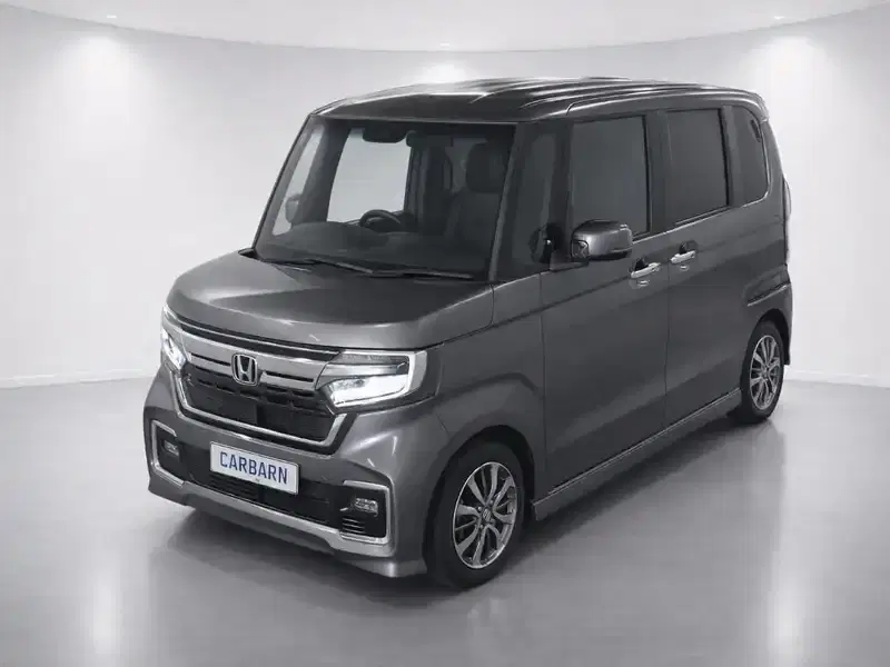 2021 Honda N BOX CUSTOM JF3 in Grey — exterior view 3 2021 Honda N BOX CUSTOM JF3 in Grey — exterior view 3