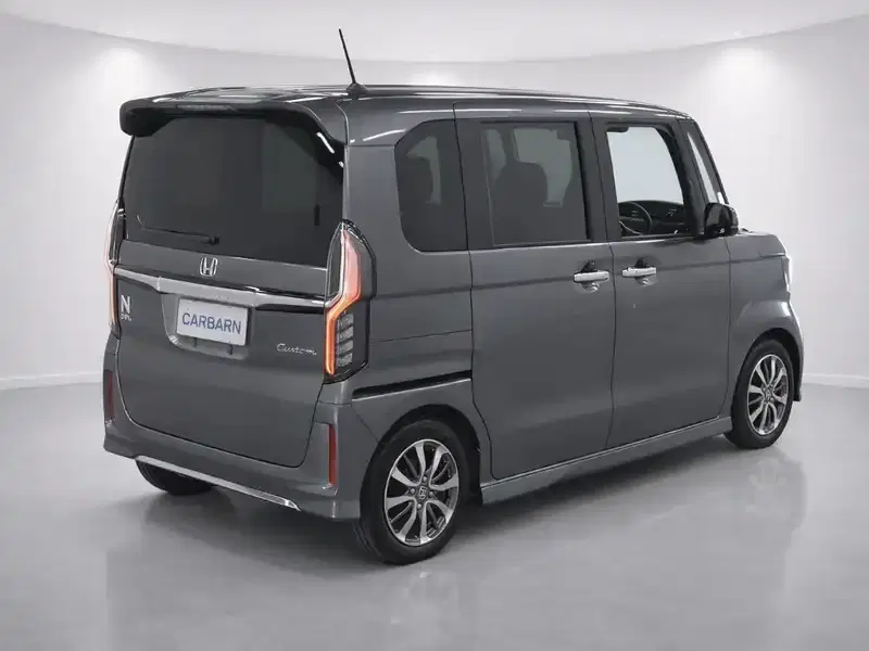 2021 Honda N BOX CUSTOM JF3 in Grey — exterior view 4 2021 Honda N BOX CUSTOM JF3 in Grey — exterior view 4